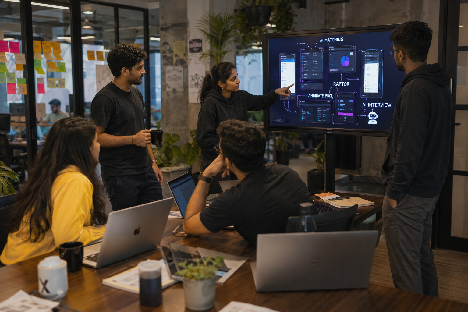 Enterprise team collaborating